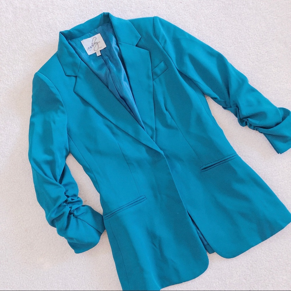 Teal Blazer -- Like New